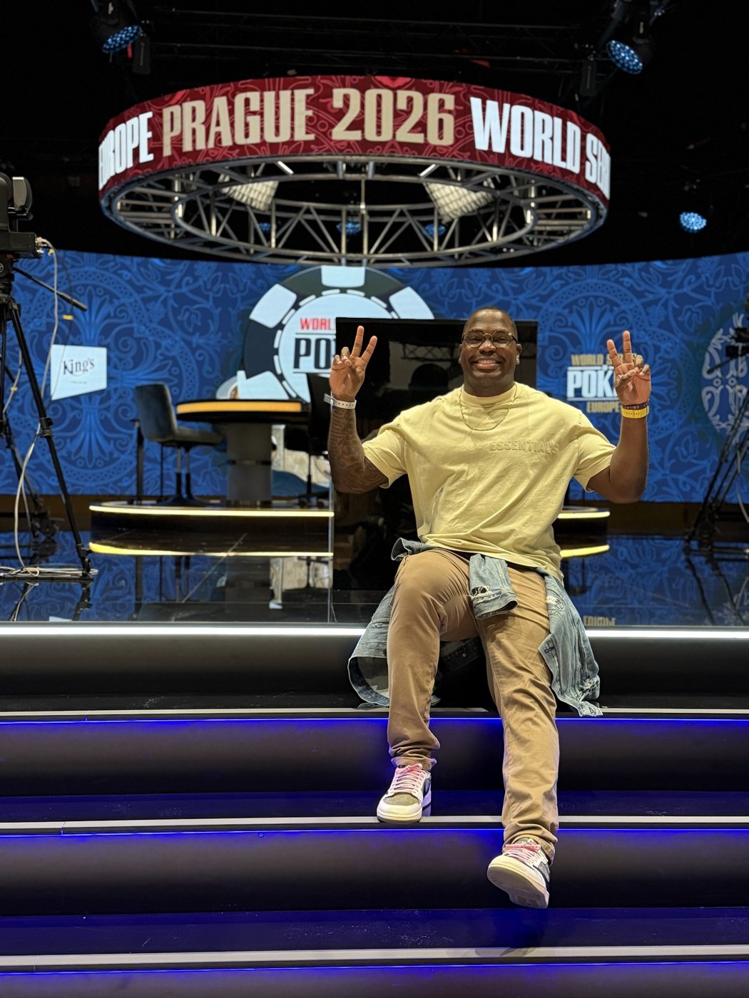 Nicholas Smith on the World Series of Poker Europe Prague 2026 feature stage